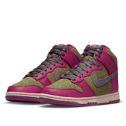 Women's Nike Dunk High FB1273-500 Sneakers Dynamic Berry Suede Lifestyle Shoes