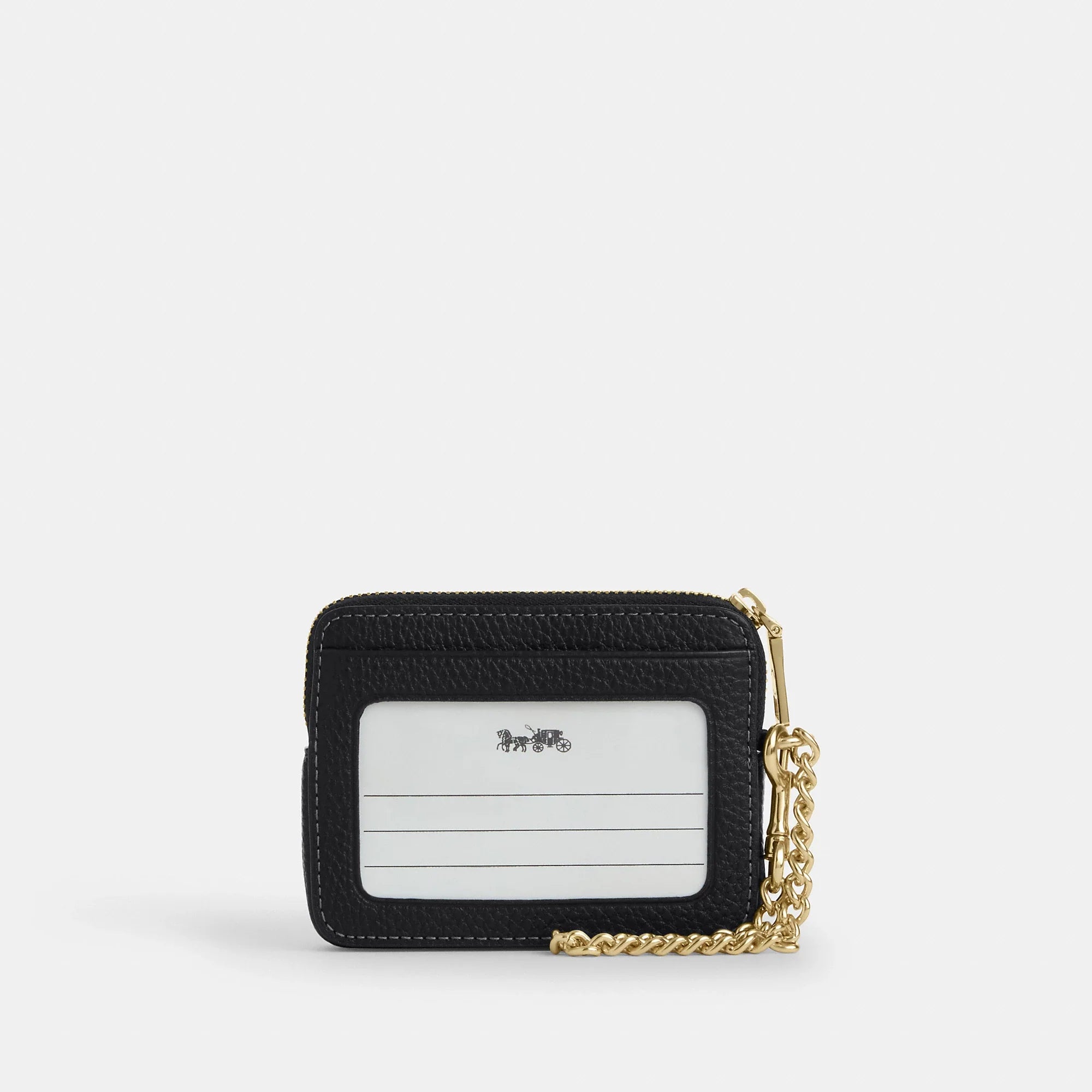 Coach Outlet Zip Card Case In Signature Leather
