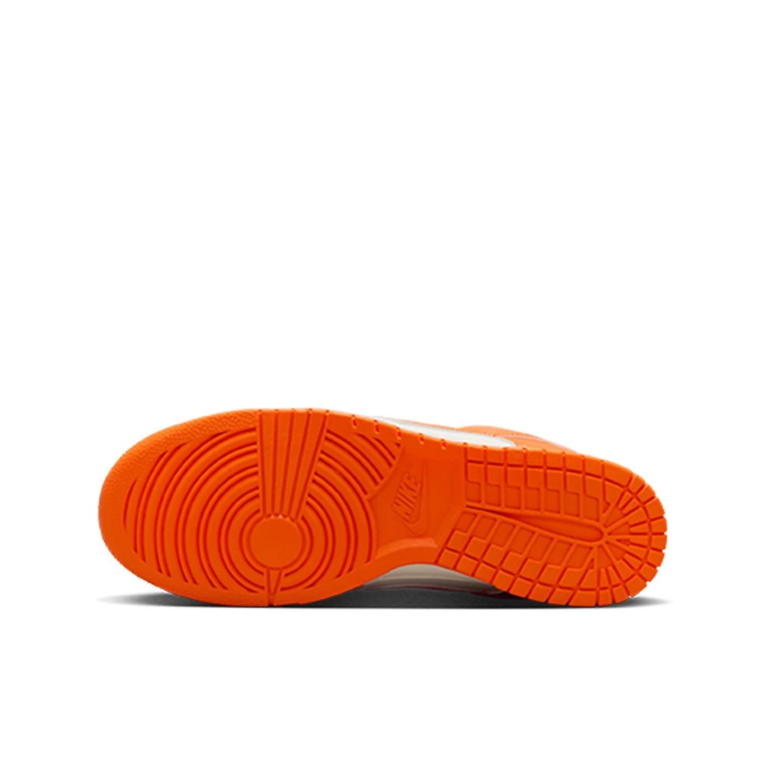 Men Dunk Low Retro Shoes In Pale Ivory/ Safety Orange