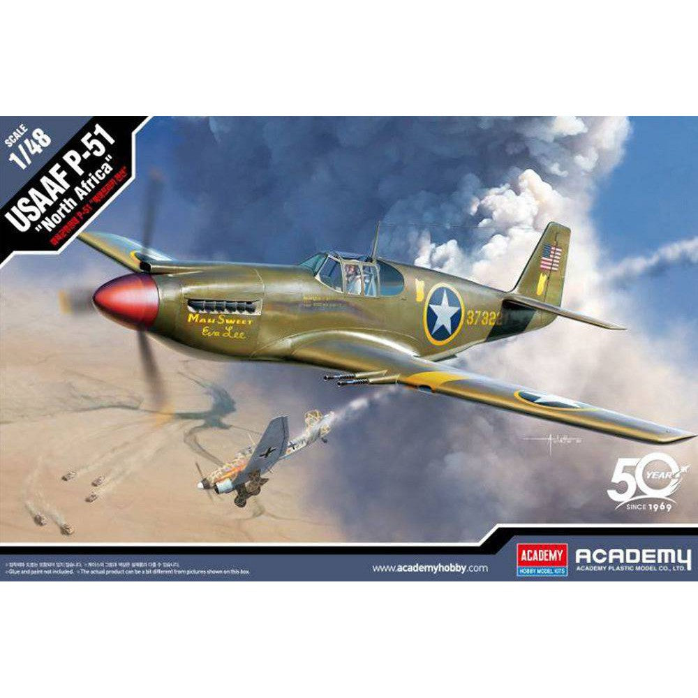 Academy 1/48 USAAF P51 North Africa Plastic Model Kit