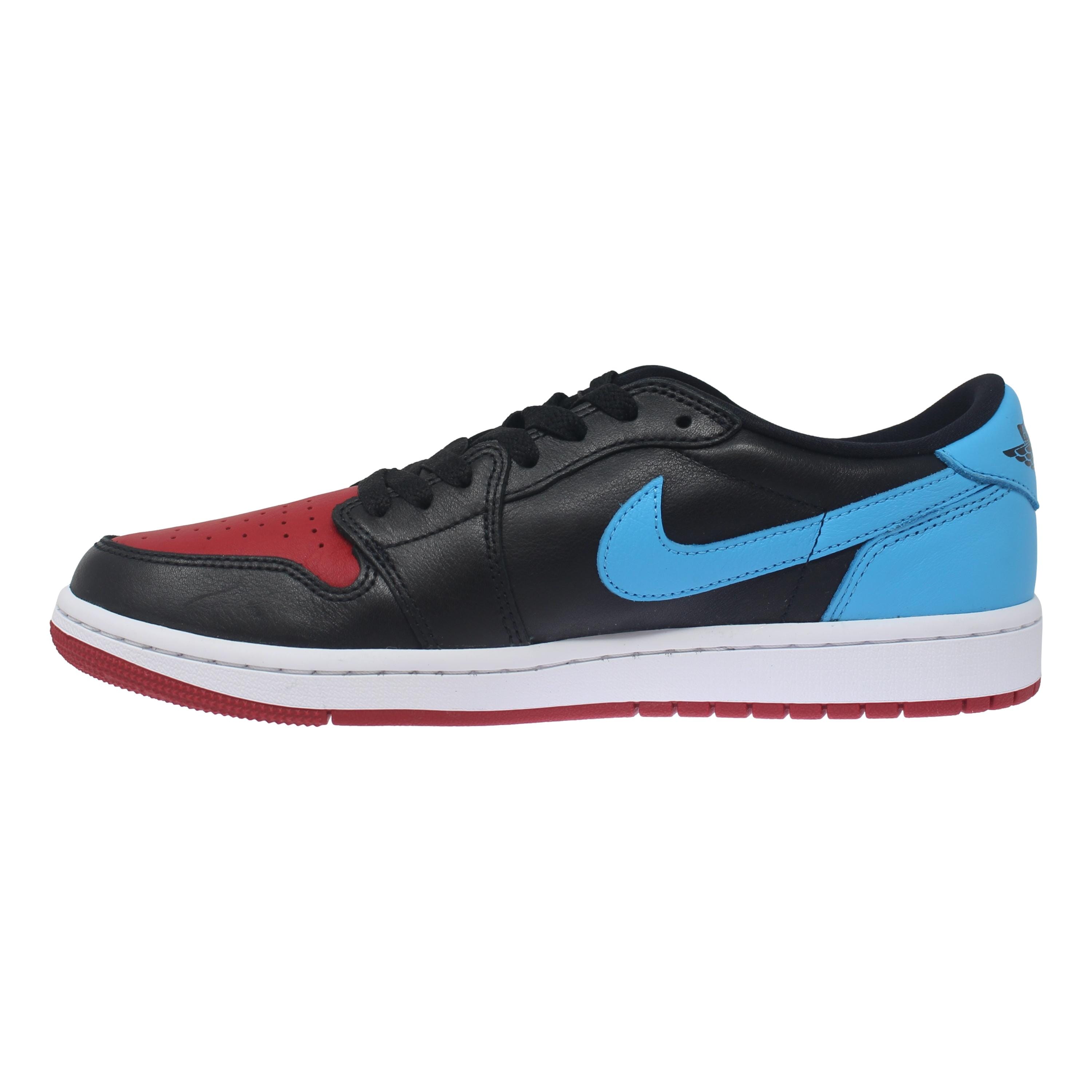 Nike Air Jordan 1 Retro Low OG Black/Dark Powder Blue-Gym Red  CZ0775-046 Women's