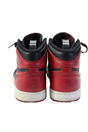 Nike Air Jordan Mens Leather Two-Toned Retro Lace Up High Top Sneakers Red