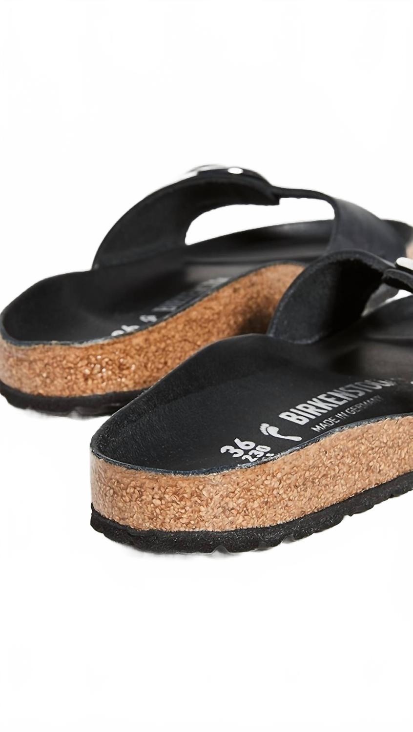 Women's Madrid Big Buckle Sandal In Black