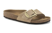 Women's Madrid Big Buckle Nubuck Leather Sandals In Sandcastle