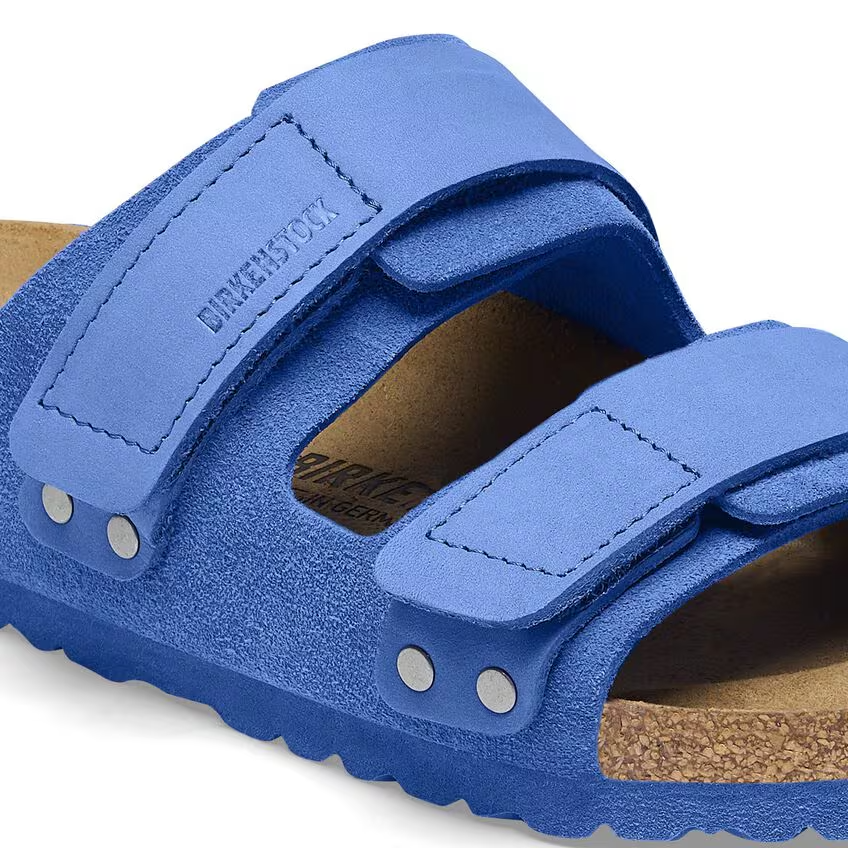 Women's Birkenstock Uji 1025712 Sandal US 7-7.5 Blue Suede Leather Comfort KHD165