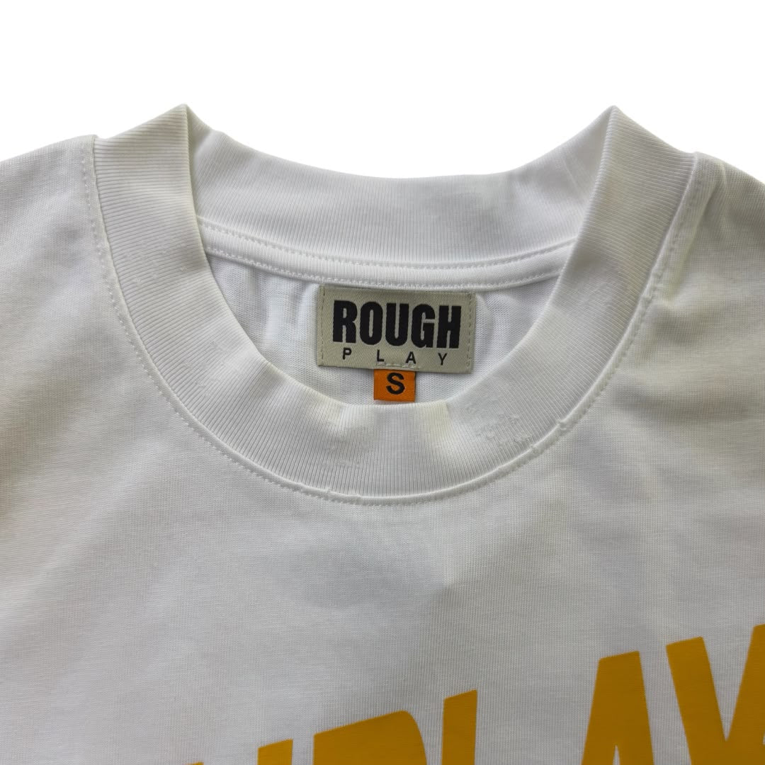Men's Rough Play May 16th 2026 T-Shirt White/Yellow may16th26tee-whtyell