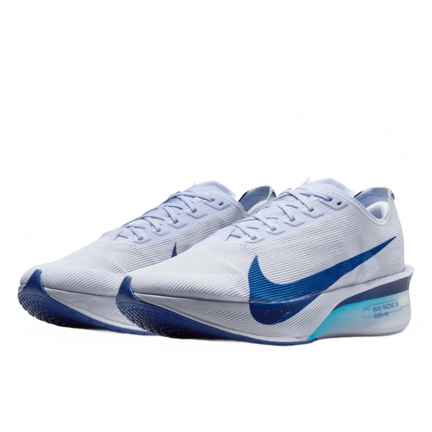 Men's Vaporfly 4 Road Racing Shoes In Ghost/persian Violet/football Grey/blue Void