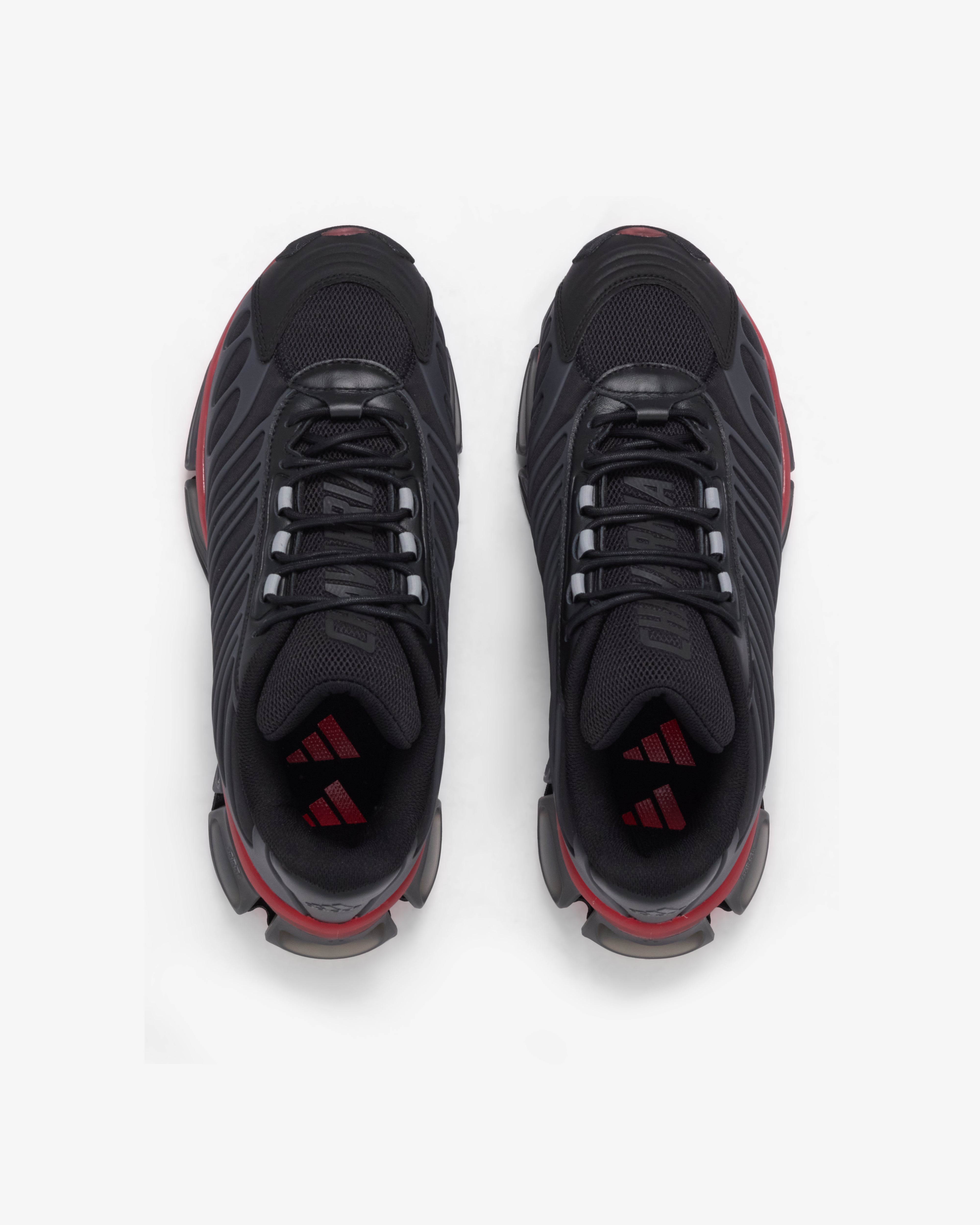 Adidas X Willy Chavarria - Men's Megaride AG XL Sneakers - (Core Black/Red)