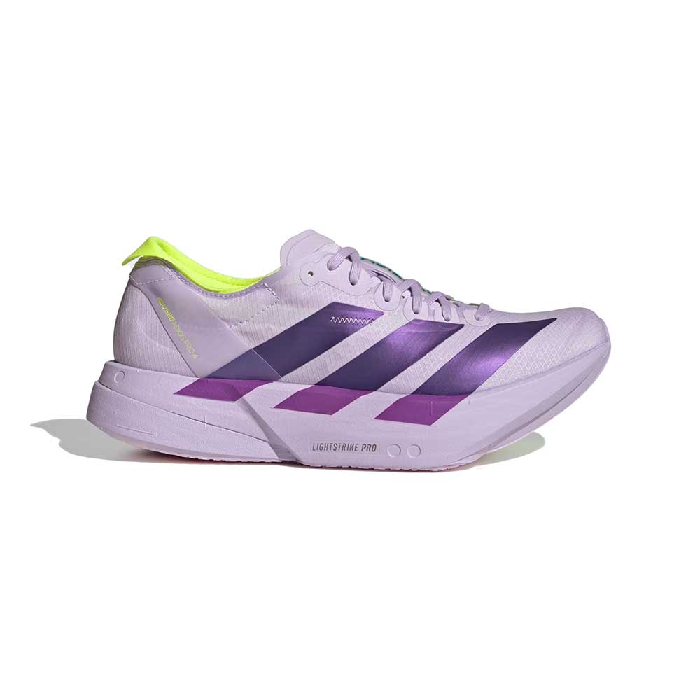 Women's Adizero Adios Pro 4 - Purple Tint/Solar Purple/Signal Green - Regular (B)
