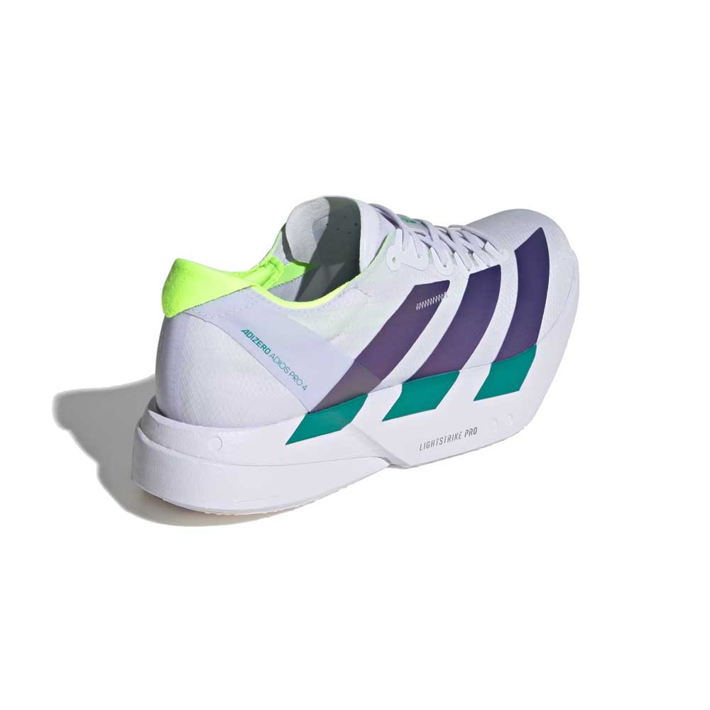 Men's Adizero Adios Pro 4 Running Shoe - Frozen Purple/Solar Purple/Signal Green - Regular (D)