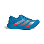 Men's Adizero Adios Pro 4 Running Shoe - Solar Blue/Silver Metallic/Lucid Red - Regular (D)
