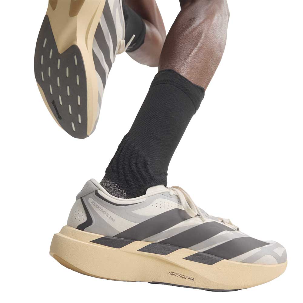 Men's Adizero EVO SL EXO Running Shoe - Core White/Utility Black/Grey Two - Regular (D)