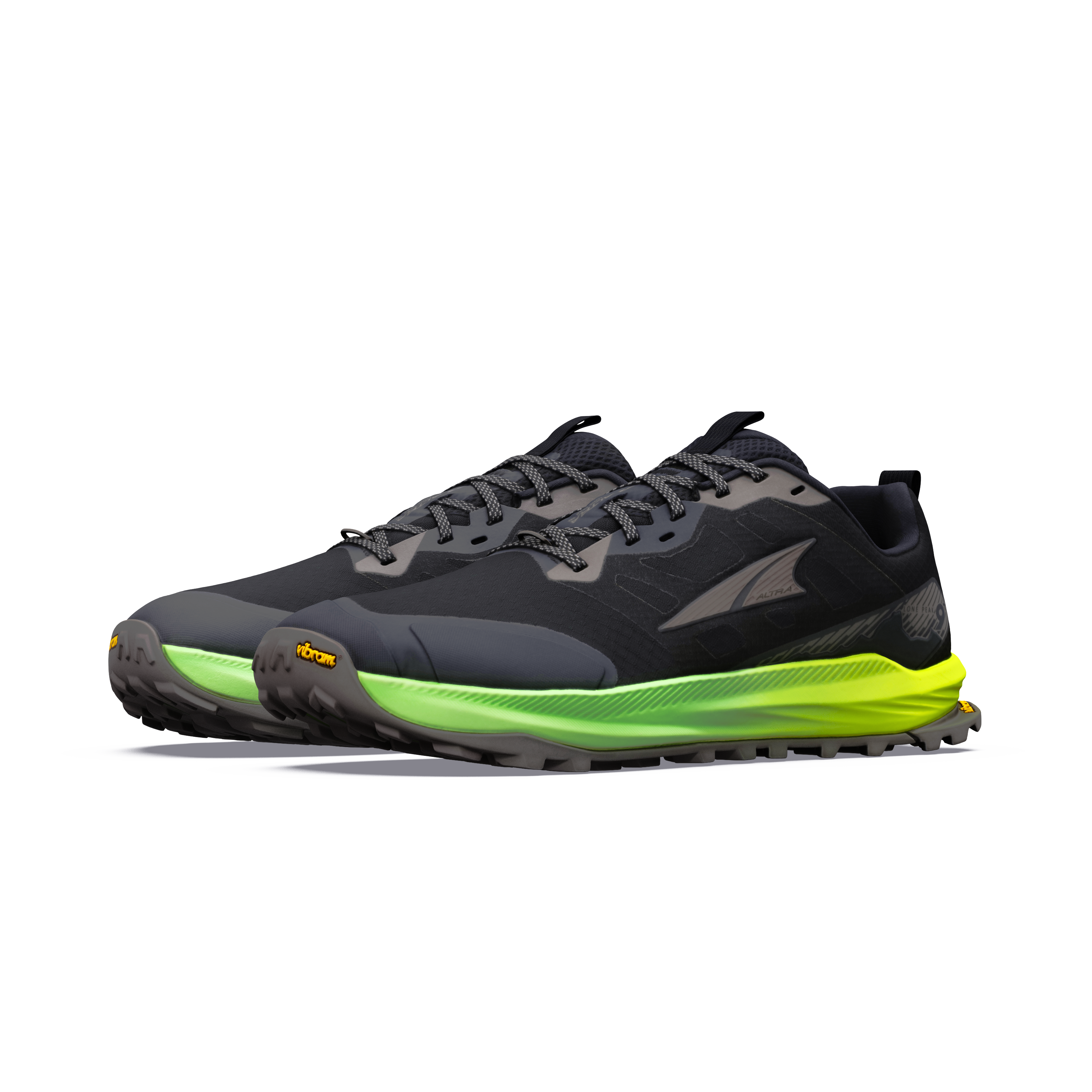 Men's Lone Peak 9+ (88D - Black/Dark Gull Grey/Gecko)