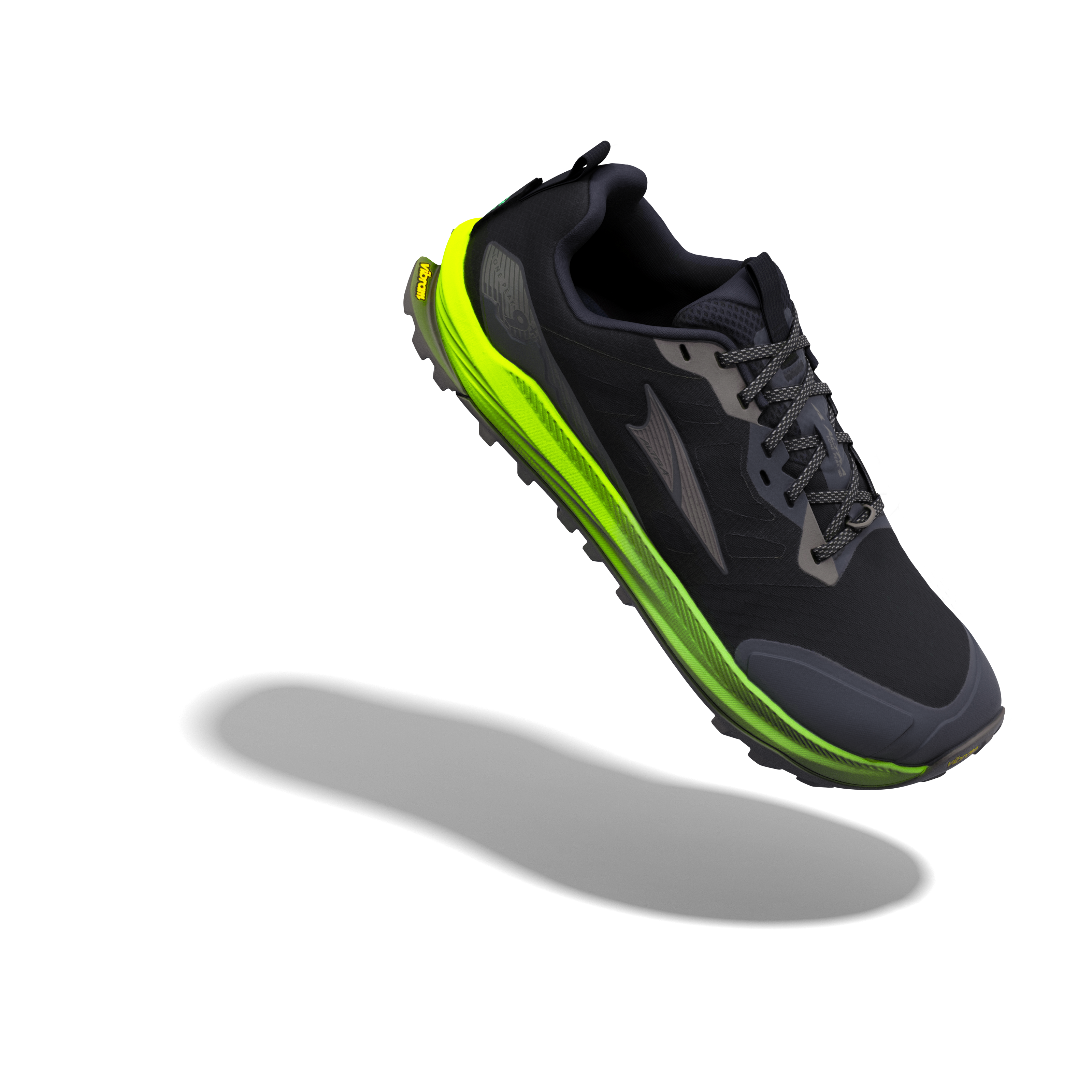 Men's Lone Peak 9+ (88D - Black/Dark Gull Grey/Gecko)