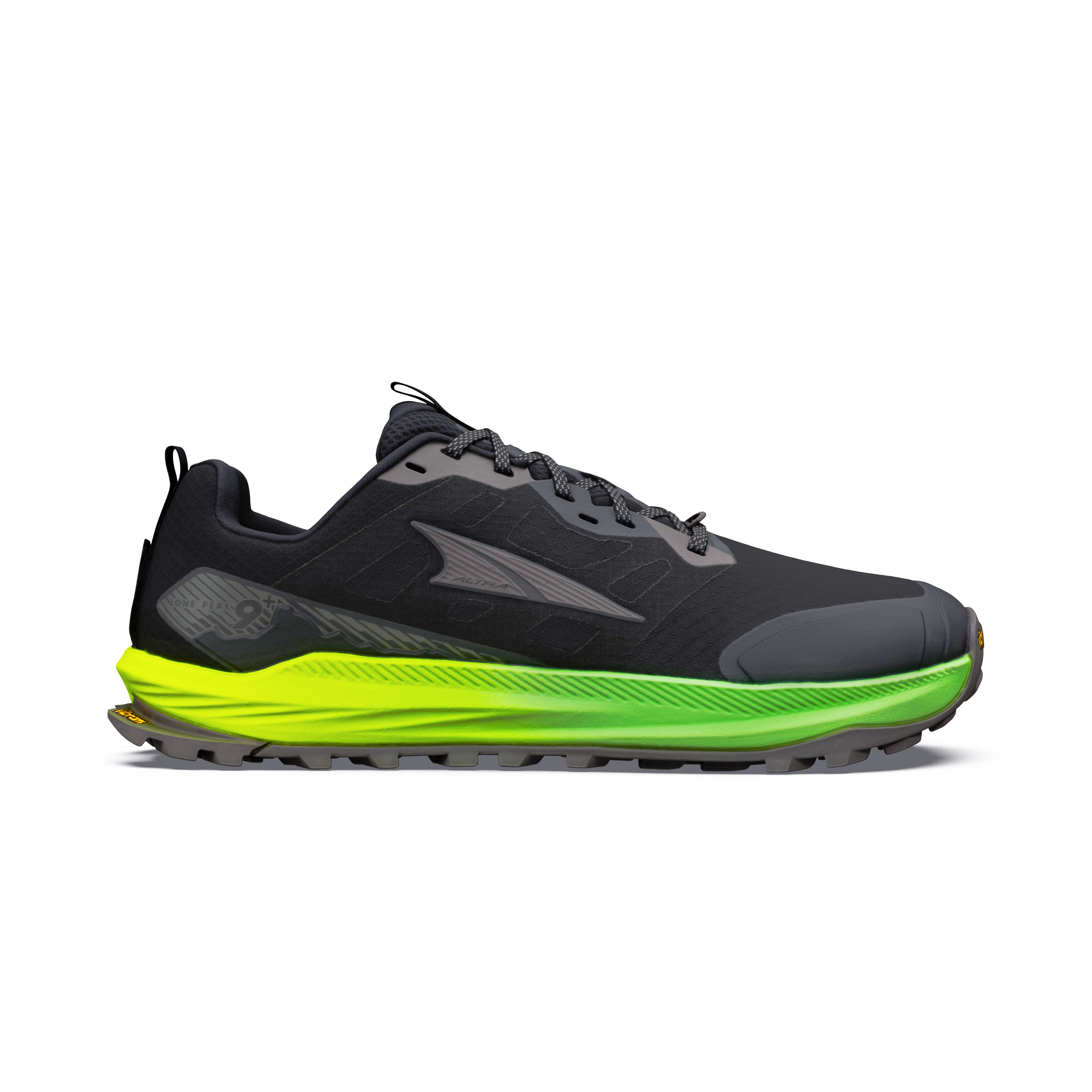 Men's Lone Peak 9+ (88D - Black/Dark Gull Grey/Gecko)