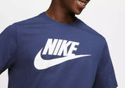 Nike Men's Sportswear Icon Futura Graphic T-Shirt AR5004-411 Midnight Navy/White