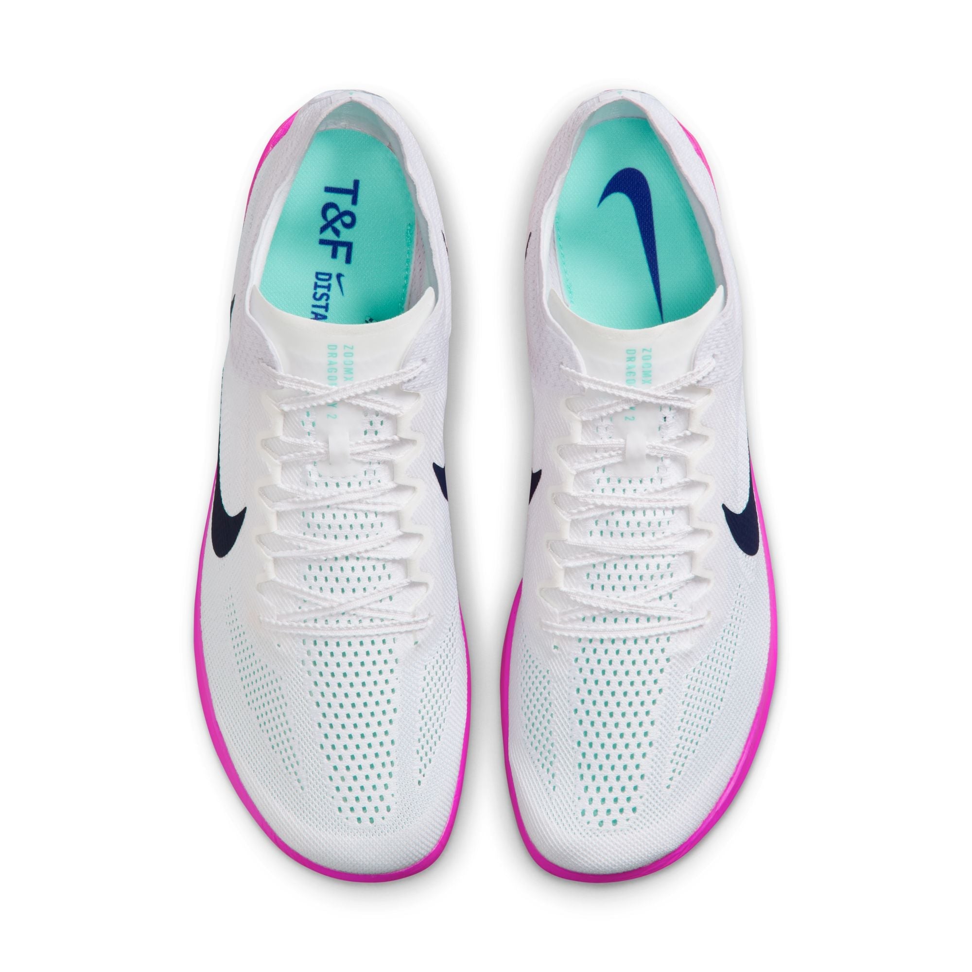 Unisex Dragonfly 2 (100 - White/Obsidian-Hyper Turq-Fire Pink)