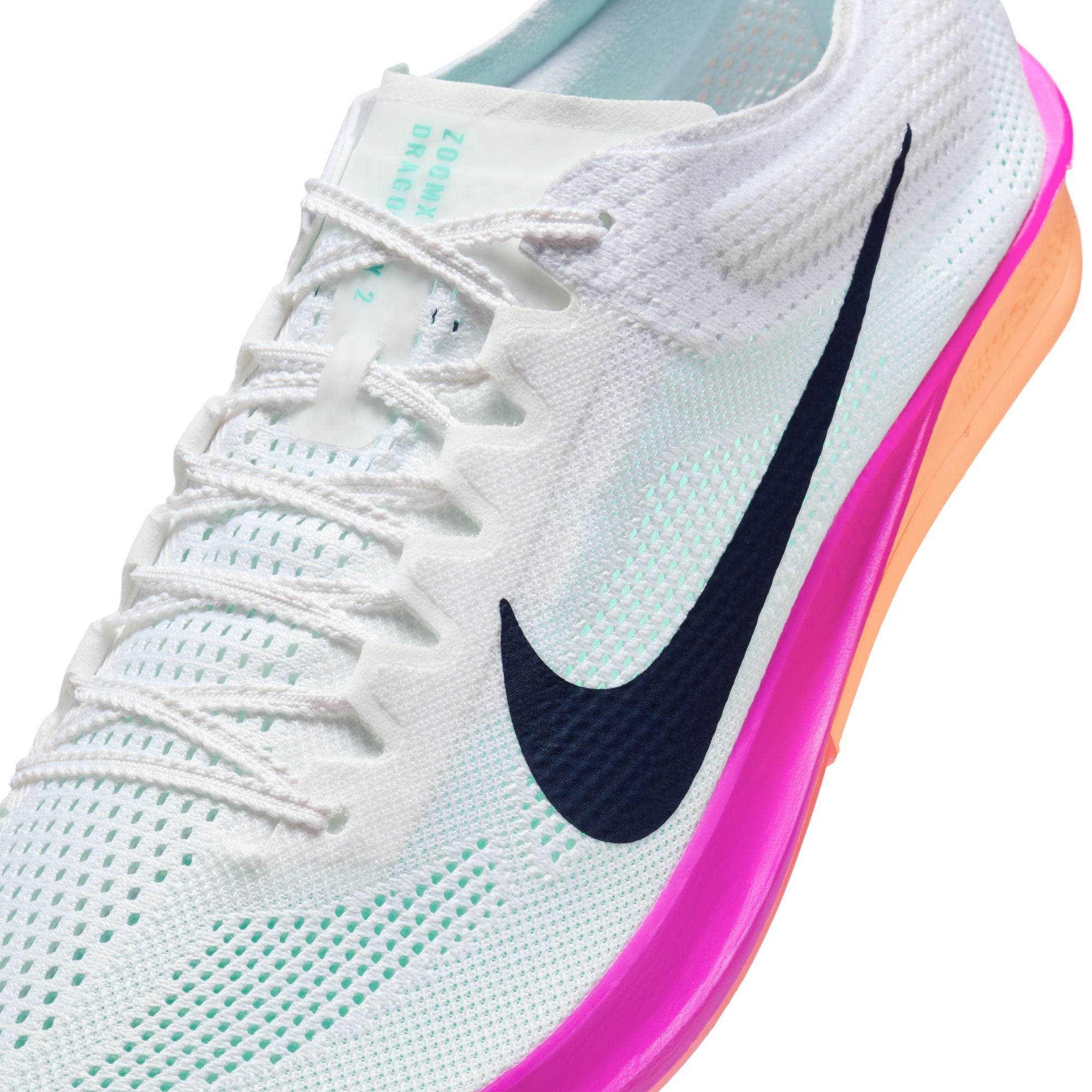 Unisex Dragonfly 2 (100 - White/Obsidian-Hyper Turq-Fire Pink)