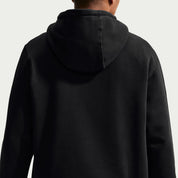 Men's Nike Club Pullover Fleece Hoodie - Black/White