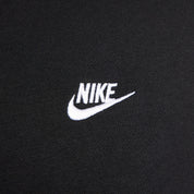 Men's Nike Club Pullover Fleece Hoodie - Black/White