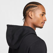 Men's Nike Club Full-Zip Fleece Hoodie - Black/White