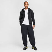 Men's Nike Club Full-Zip Fleece Hoodie - Black/White
