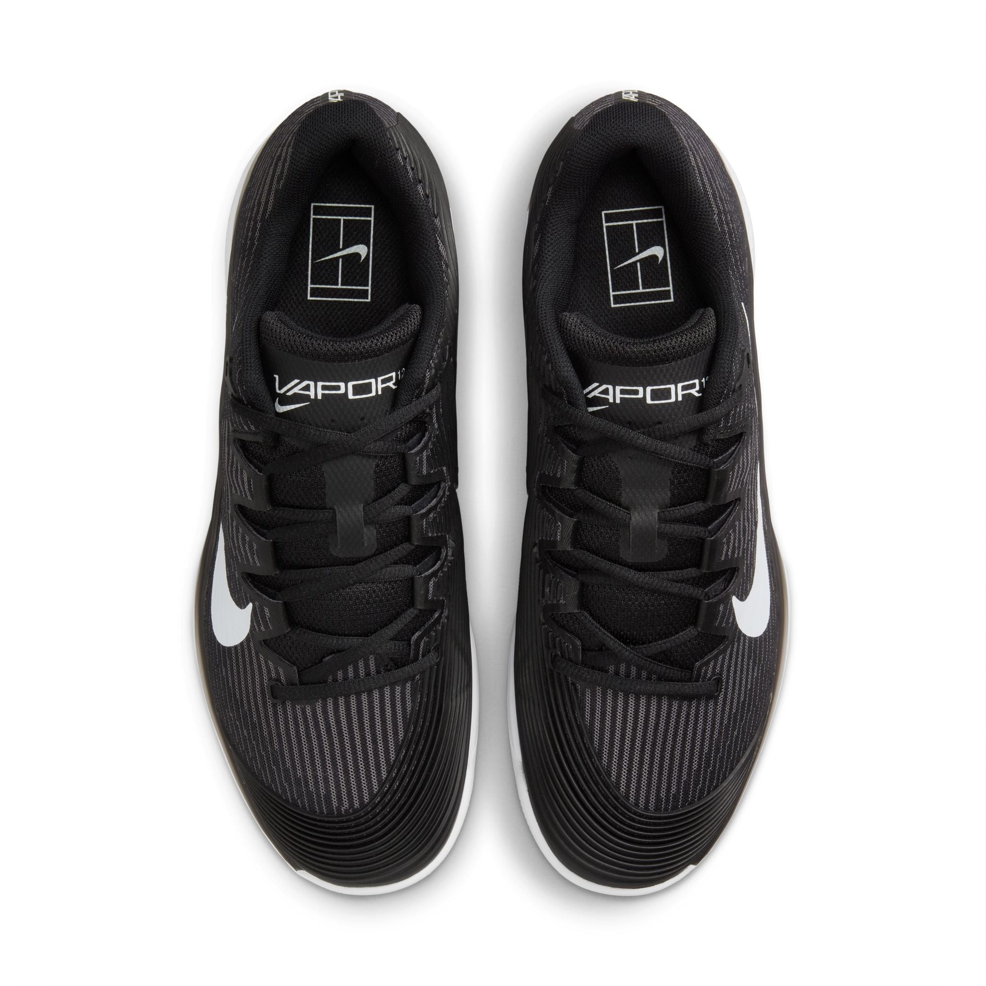 Men's Vapor 12 (100 - Black/White-Dk Smoke Grey)