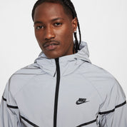 Men's Nike Tech Woven Reflective Jacket - Reflect Silver/Black