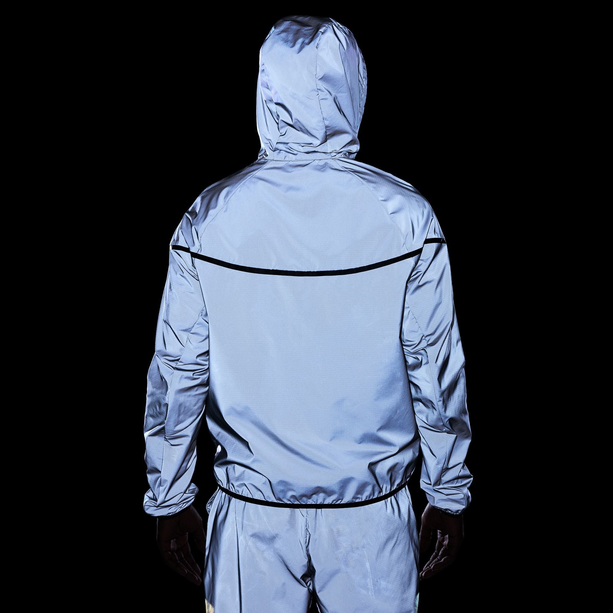 Men's Nike Tech Woven Reflective Jacket - Reflect Silver/Black