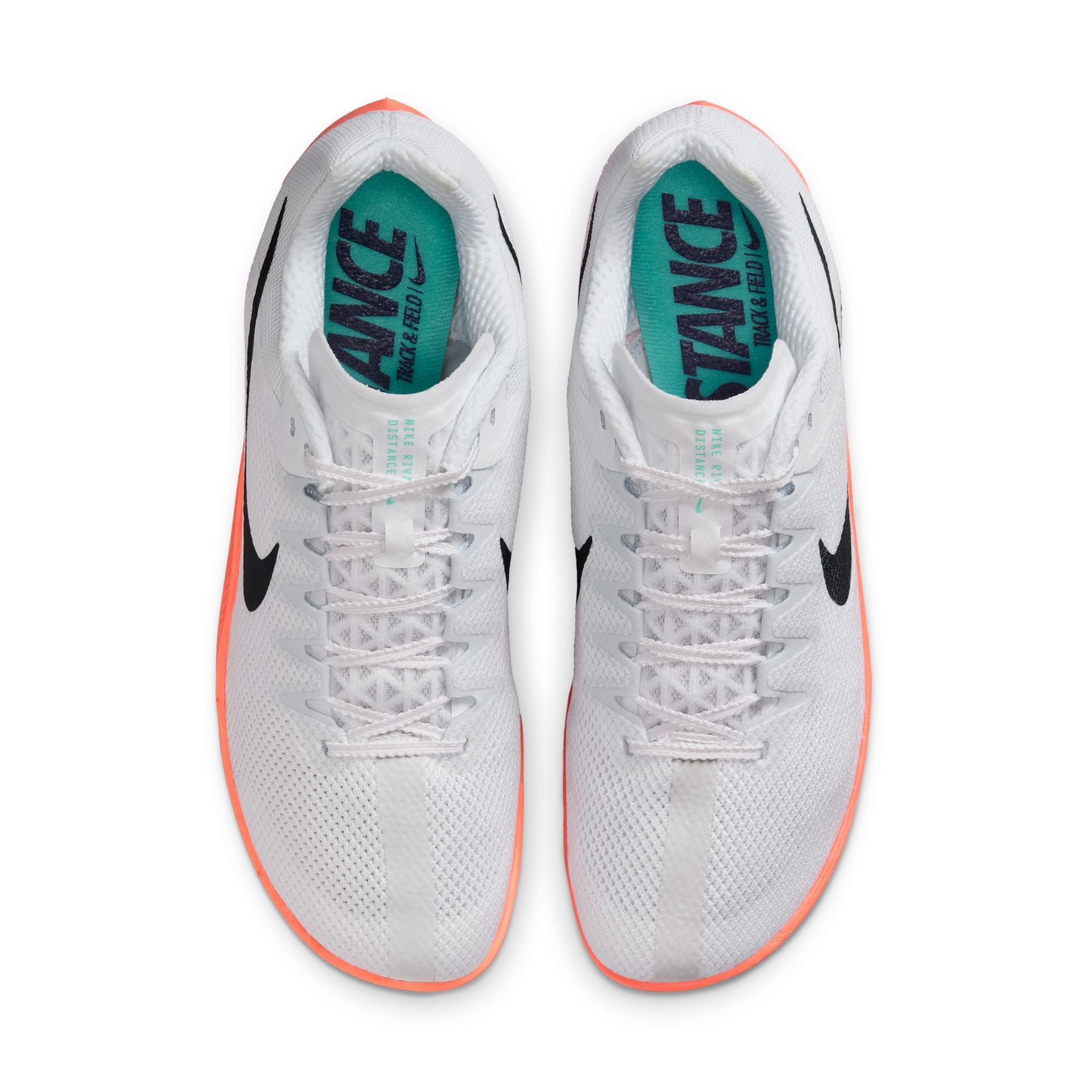 Unisex Zoom Rival Distance (101 - White/Obsidian-Bright Crimson-Hyper Turq)