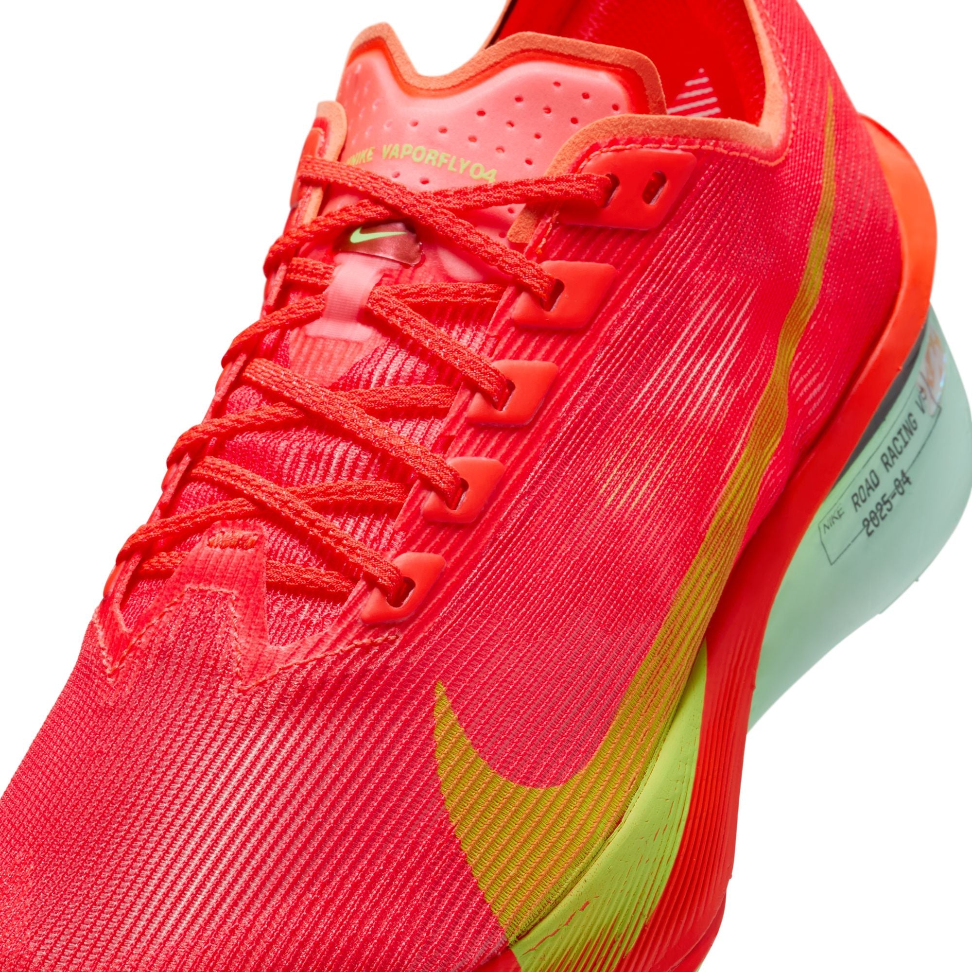 Women’s ZoomX Vaporfly Next% 4 (600 - Bright Crimson/Lime Blast-Mint Foam)