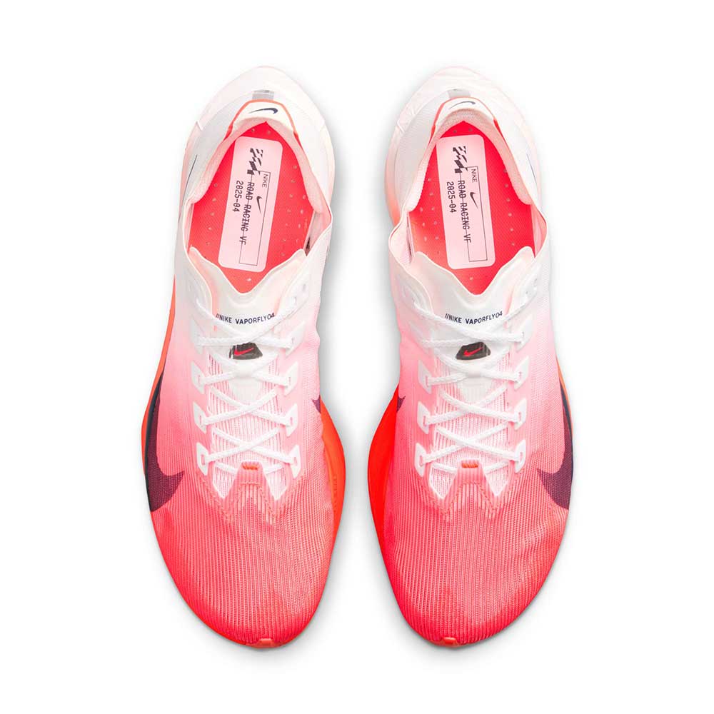 Men's Nike Vaporfly 4 Running Shoe - White/Midnight Navy/Bright Crimson - Regular (D)