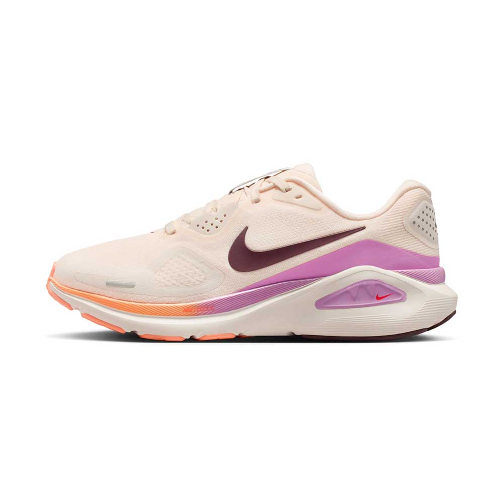 Women's Nike Structure 26 Running Shoe - Chalk/Tattoo/Light Magenta/Orange Pulse - Regular (B)