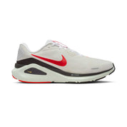 Men's Nike Structure 26 Running Shoe - White/Bright Crimson/Medium Ash - Regular (D)