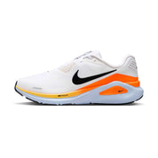 Men's Nike Structure 26 Running Shoe - White/Black/Hydrogen Blue/Total Orange - Regular (D)