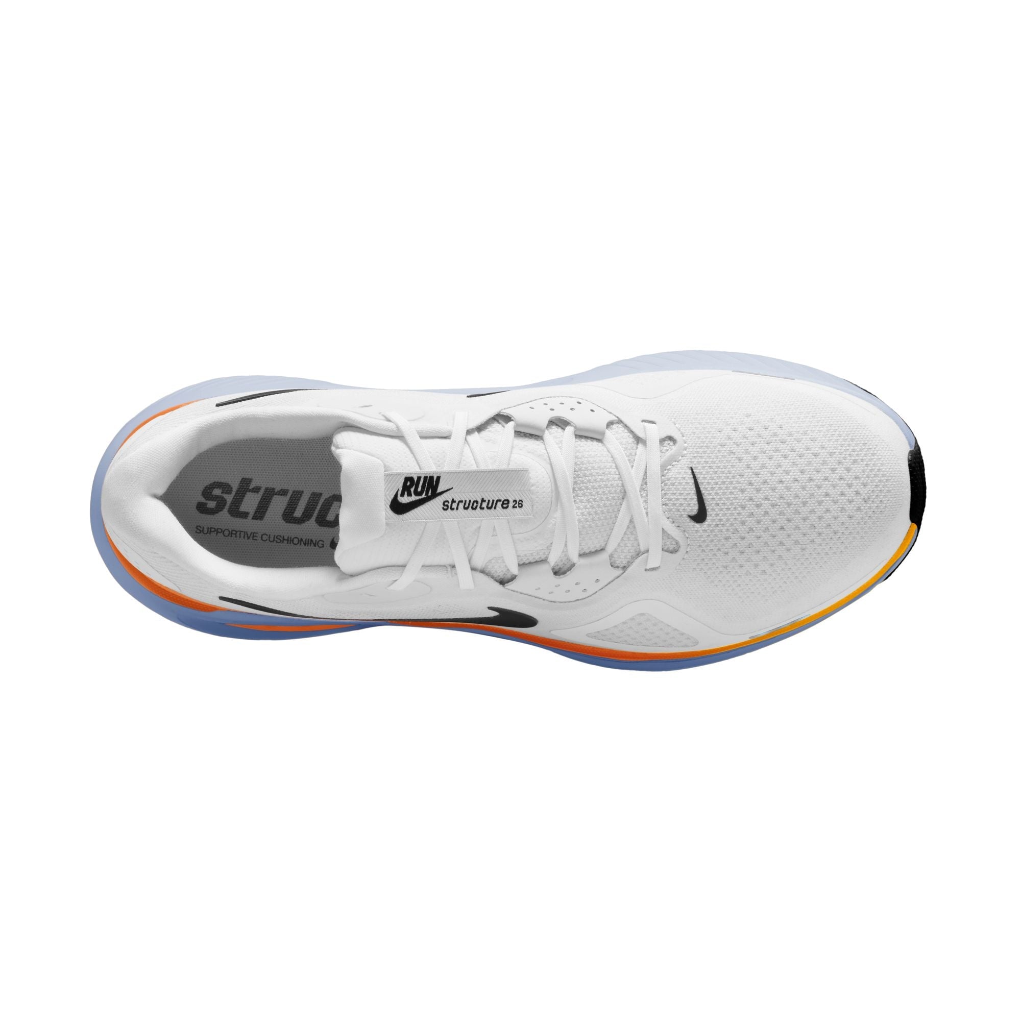 Men’s Structure 26 (107 - White/Black-Hydrogen Blue-Total Orange)
