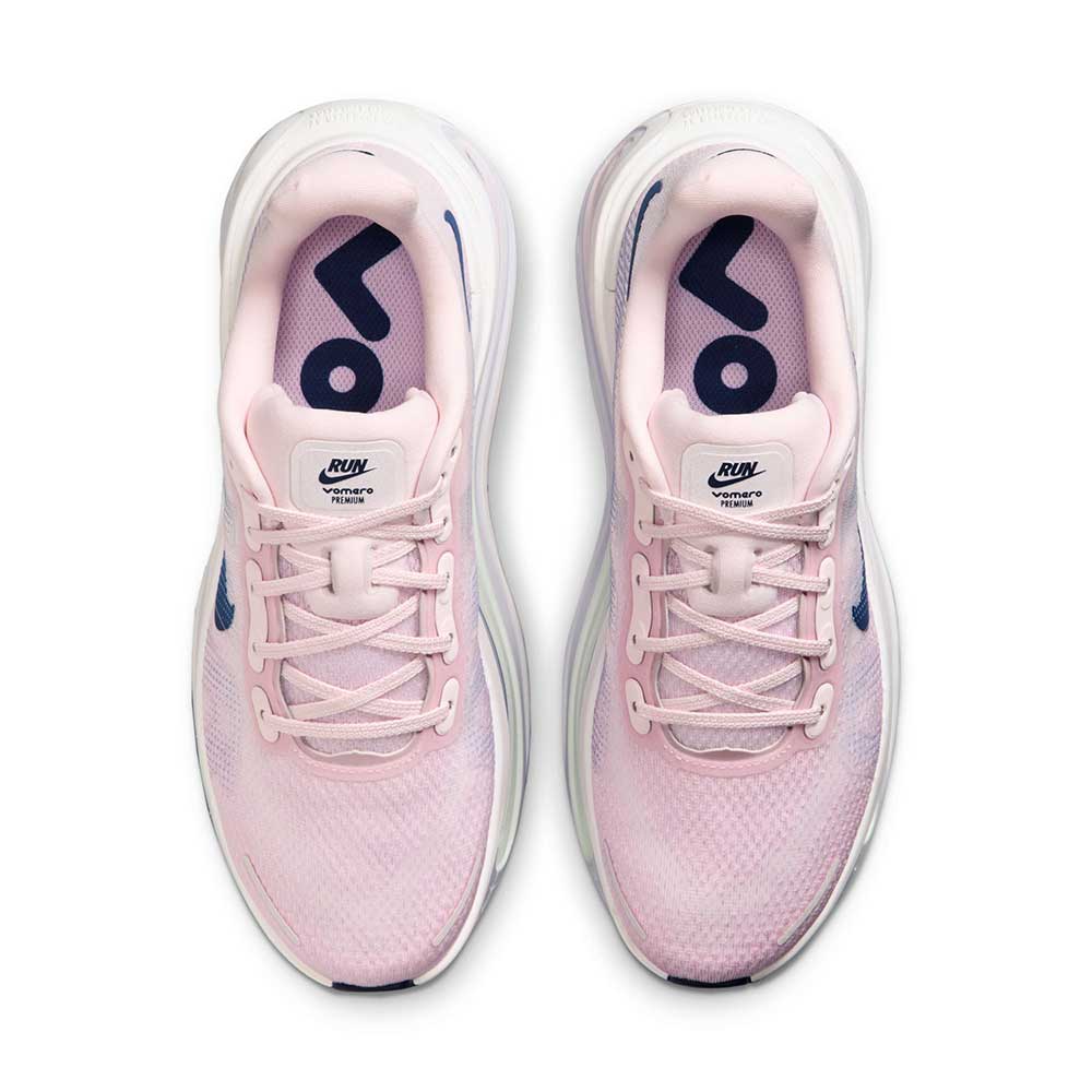 Women's Nike Vomero Premium Running Shoe - Pearl Pink/Midnight Navy/White - Regular (B)