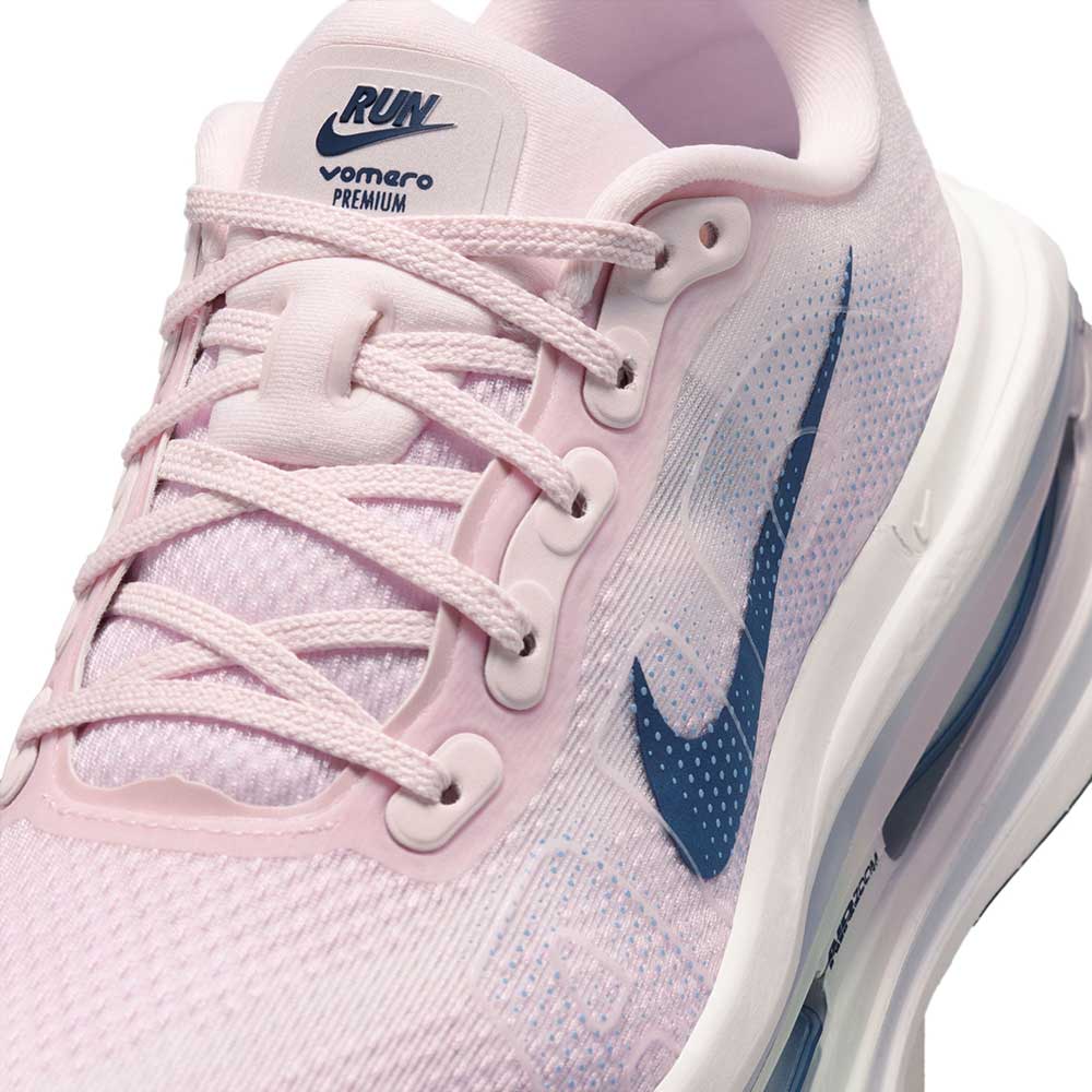 Women's Nike Vomero Premium Running Shoe - Pearl Pink/Midnight Navy/White - Regular (B)