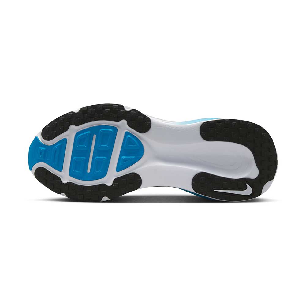 Men's Nike Vomero 18 Running Shoe - White/Black/Blue Hero - Regular (D)