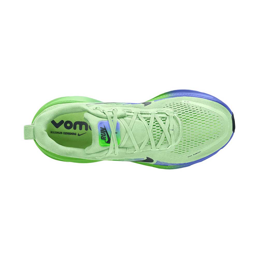 Men's  Nike Vomero 18 Running Shoe - White/Black Spruce/Volt Tint/Sapphire - Regular (D)