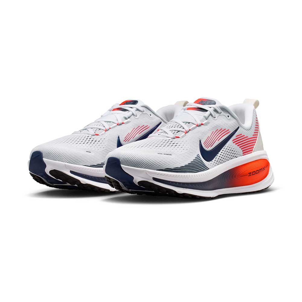 Men's Nike Vomero 18 - White/Midnight Navy/Bright Crimson/Black - Regular (D)