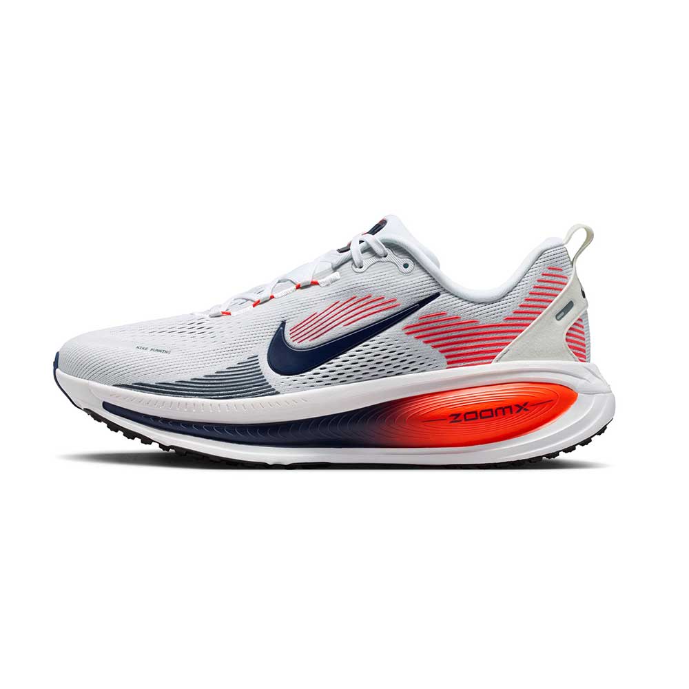 Men's Nike Vomero 18 - White/Midnight Navy/Bright Crimson/Black - Regular (D)