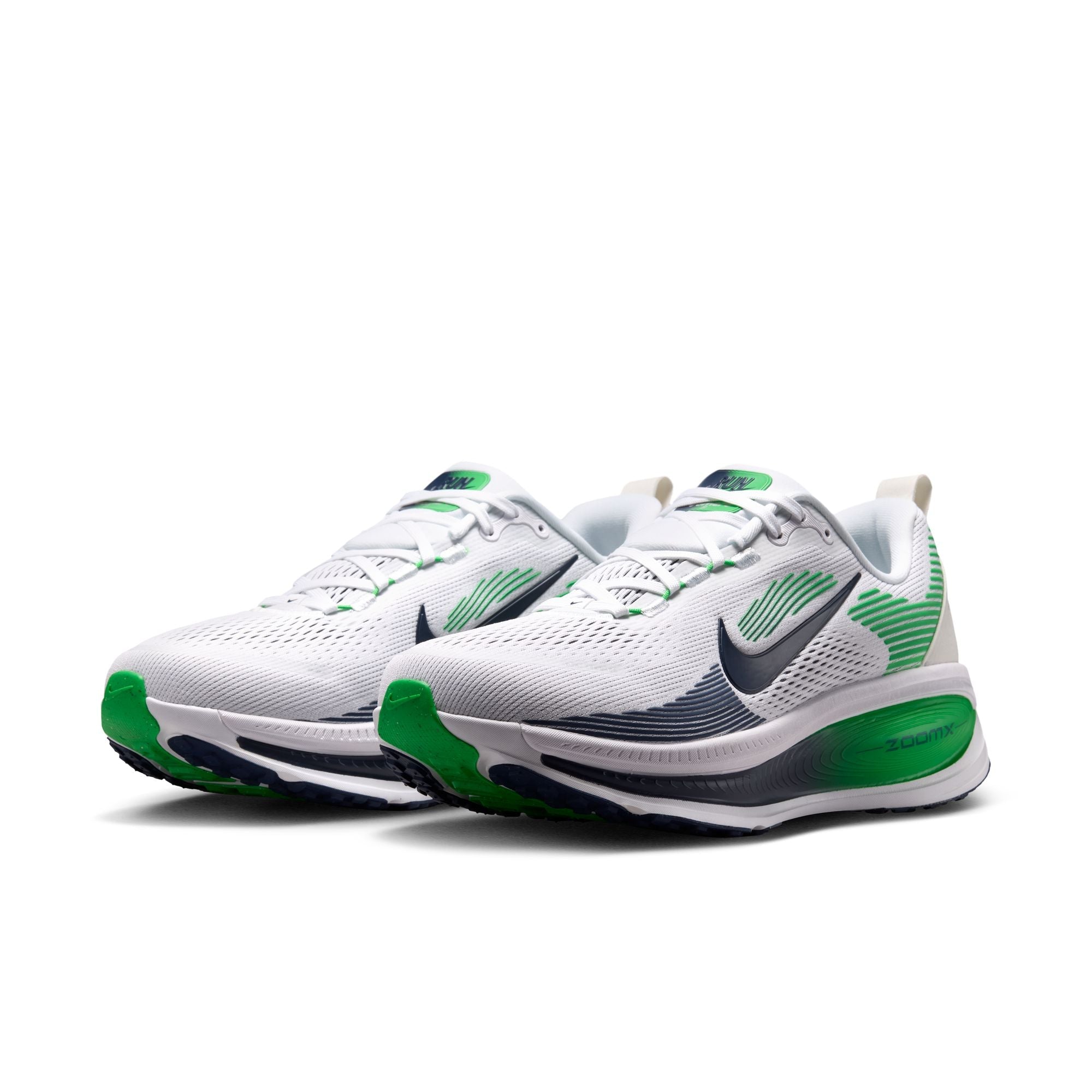 Men's Vomero 18 (115 - White/Midnight Nay-Green Spark)