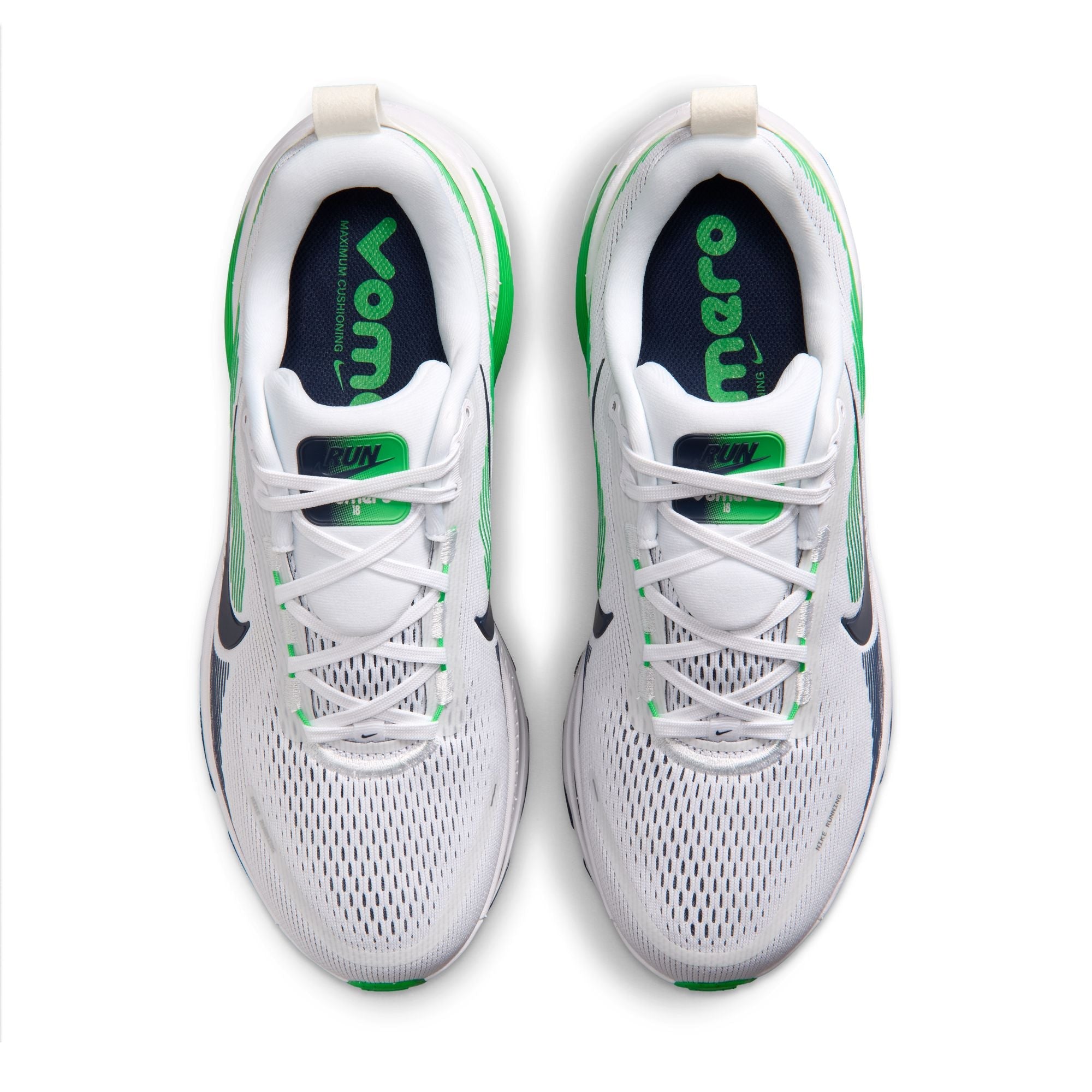 Men's Vomero 18 (115 - White/Midnight Nay-Green Spark)