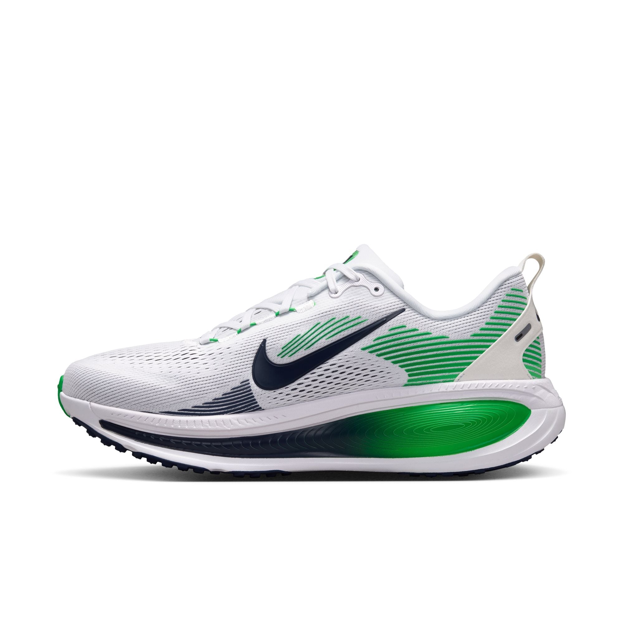 Men's Vomero 18 (115 - White/Midnight Nay-Green Spark)