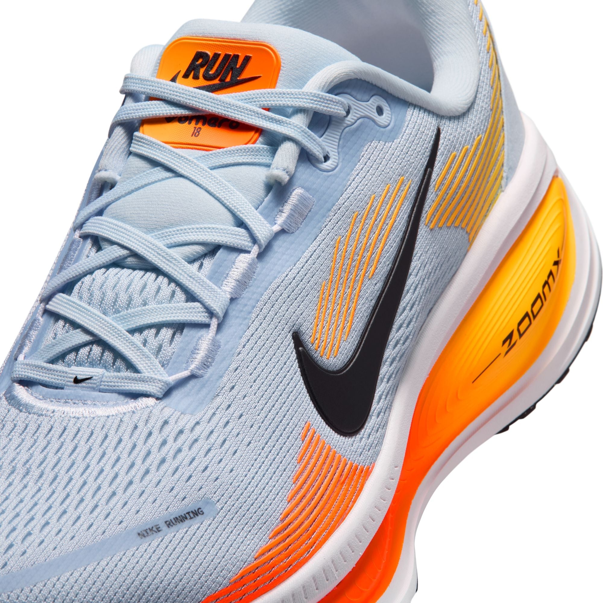 Men's Vomero 18 (404 - Hydrogen Blue/Black-Laser Orange)