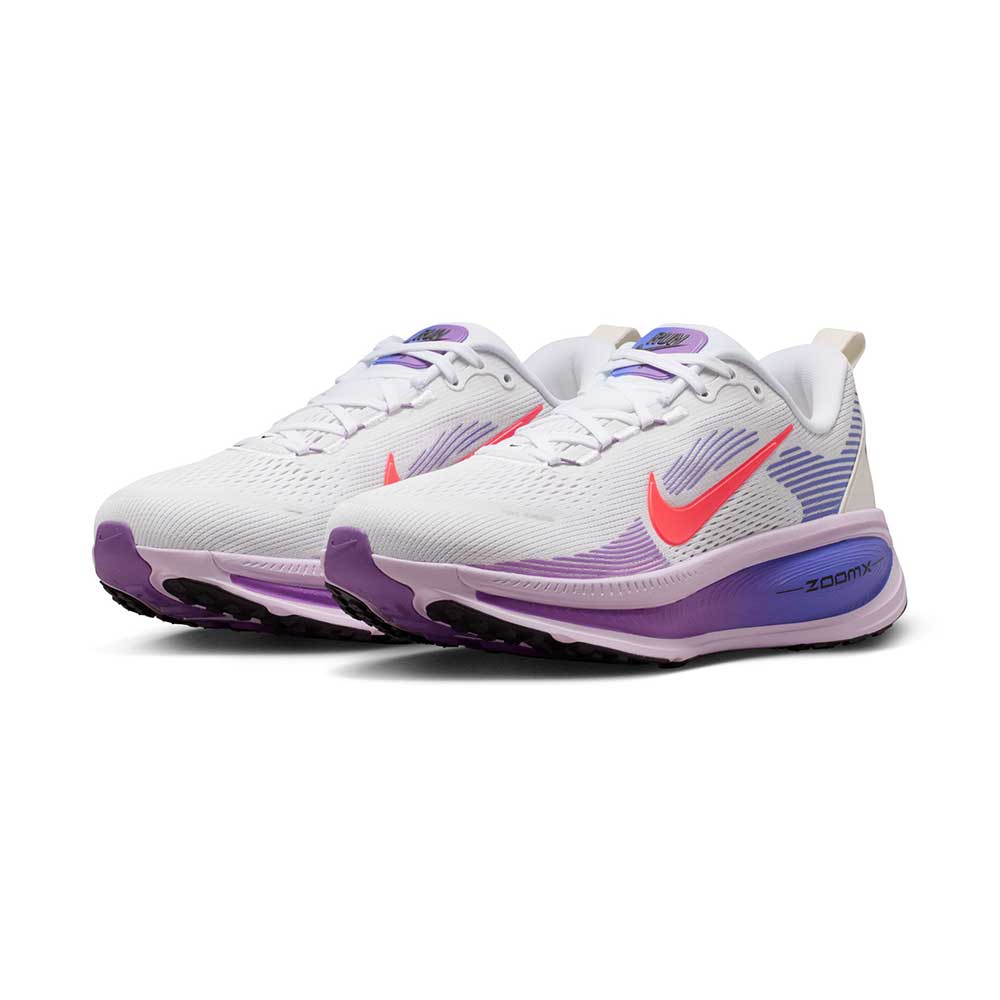 Women's Nike Vomero 18 - White/Hot Lava/Violet Mist/Sapphire - Regular (B)