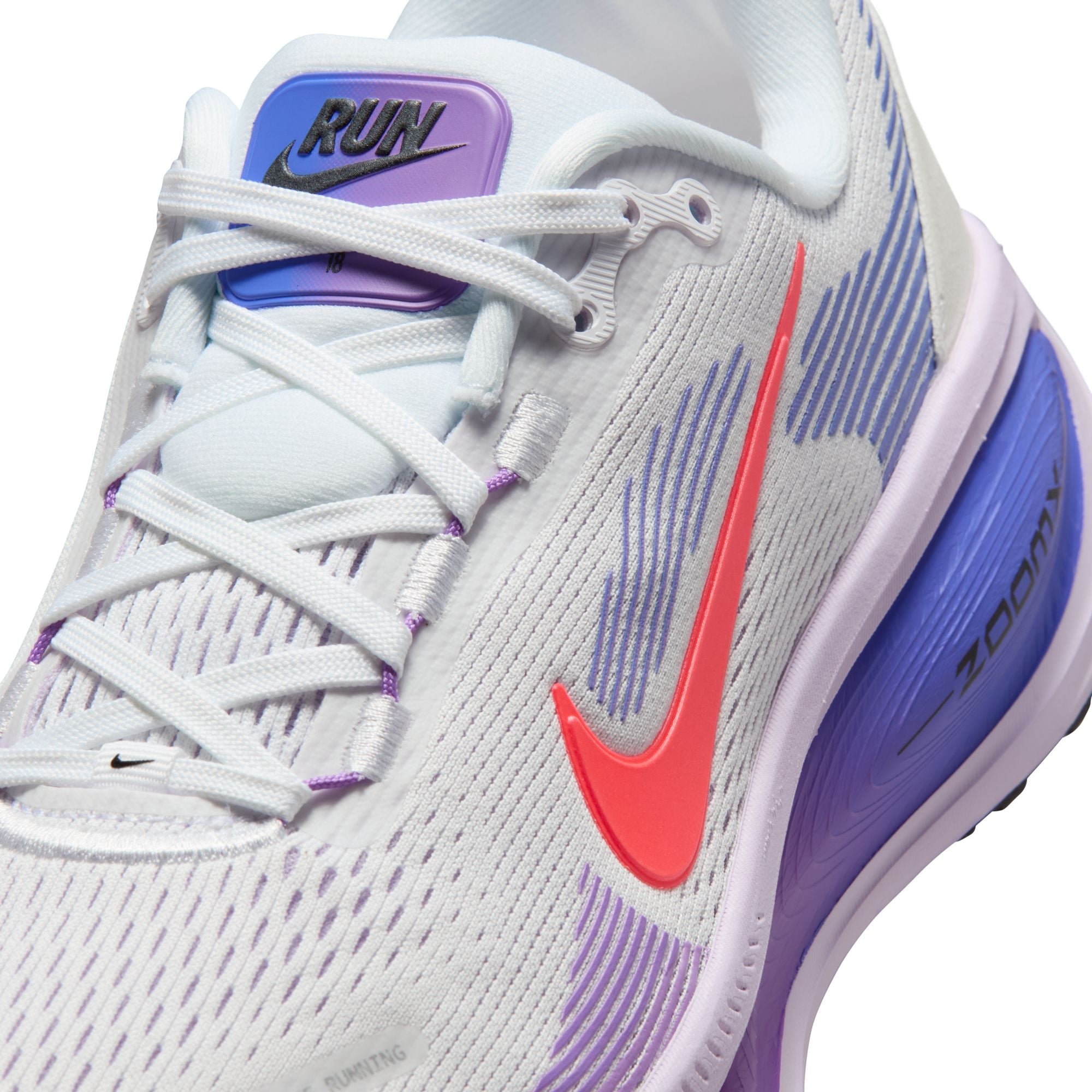 Women's Vomero 18 (112 - White/Hot Lava-Violet Mist-Sapphire)