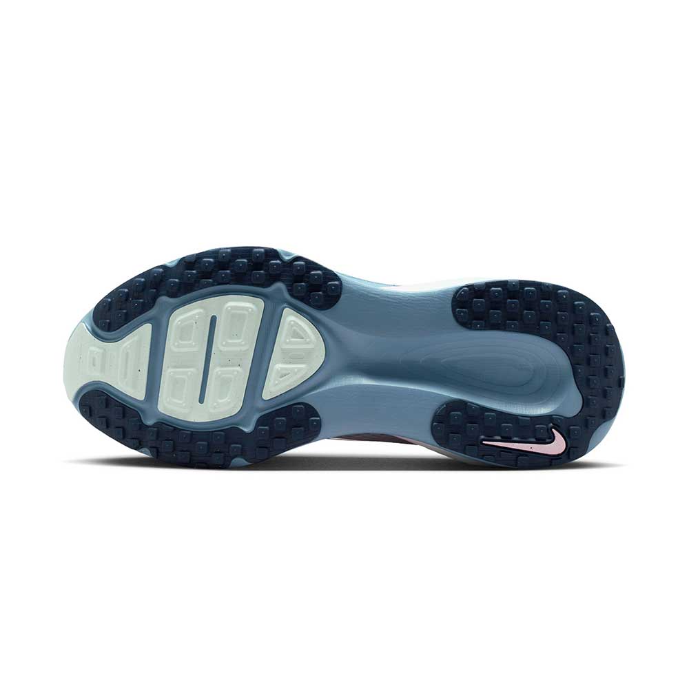 Women's Nike Vomero 18 Running Shoe - White/Midnight Navy/Work Blue - Regular (B)