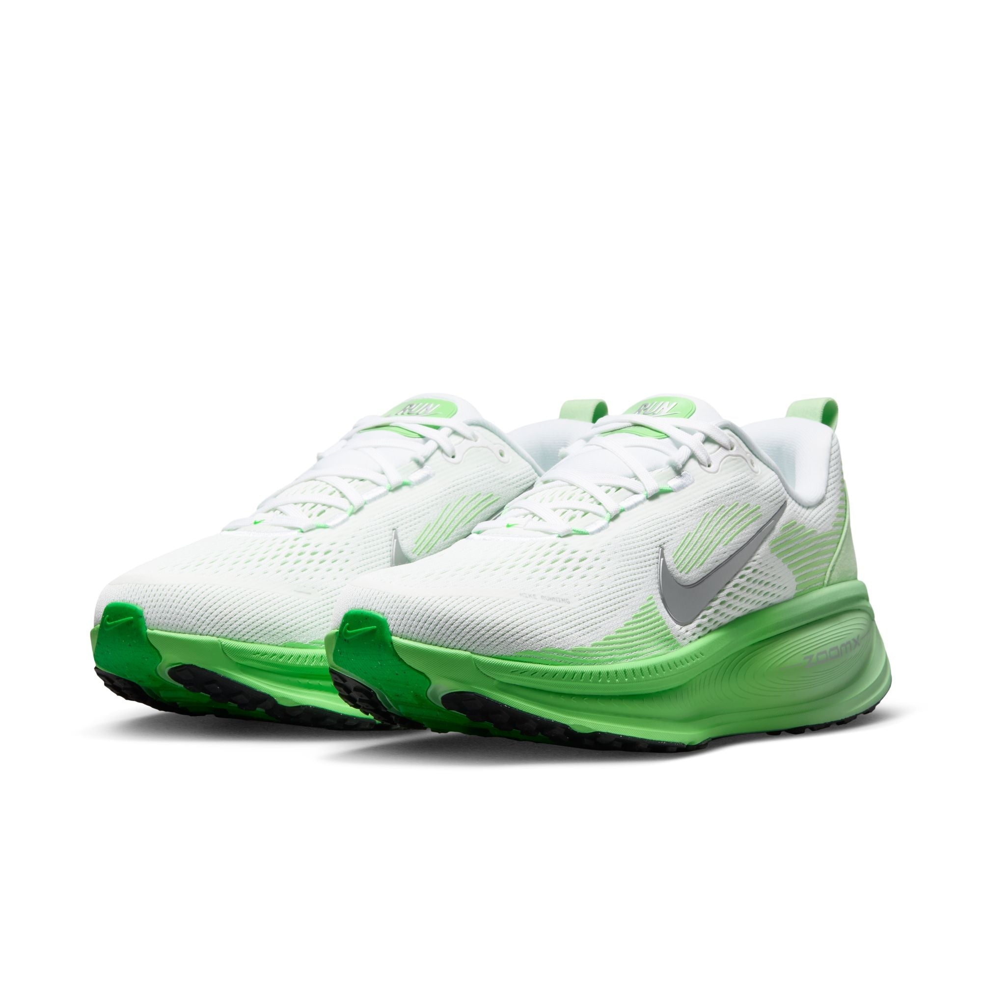 Women's Vomero 18 (117 - White/Metallic Silver-Illusion Green)